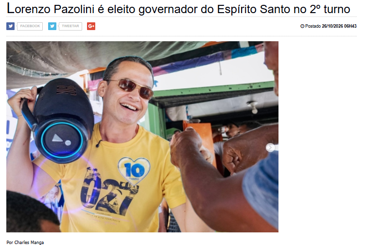Pazolini é eleito no ES