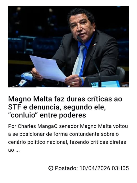 Magno Malta Critica Alexandre de Moares