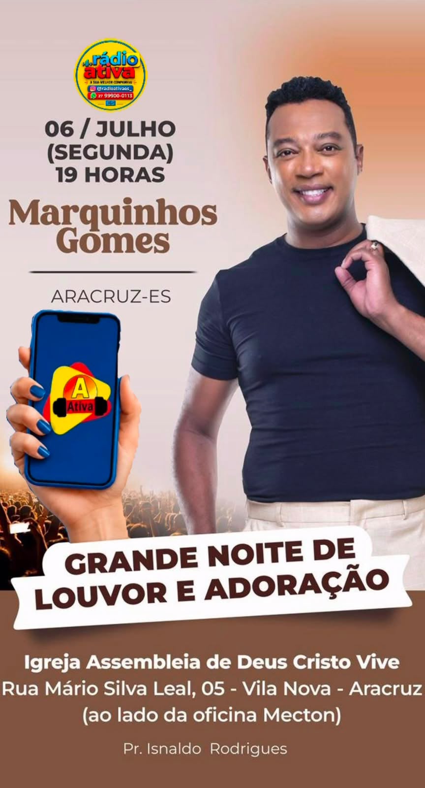 Marquinhos Gomes em Aracruz