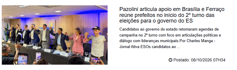 Pazolini e Ferraço buscam novos apoios