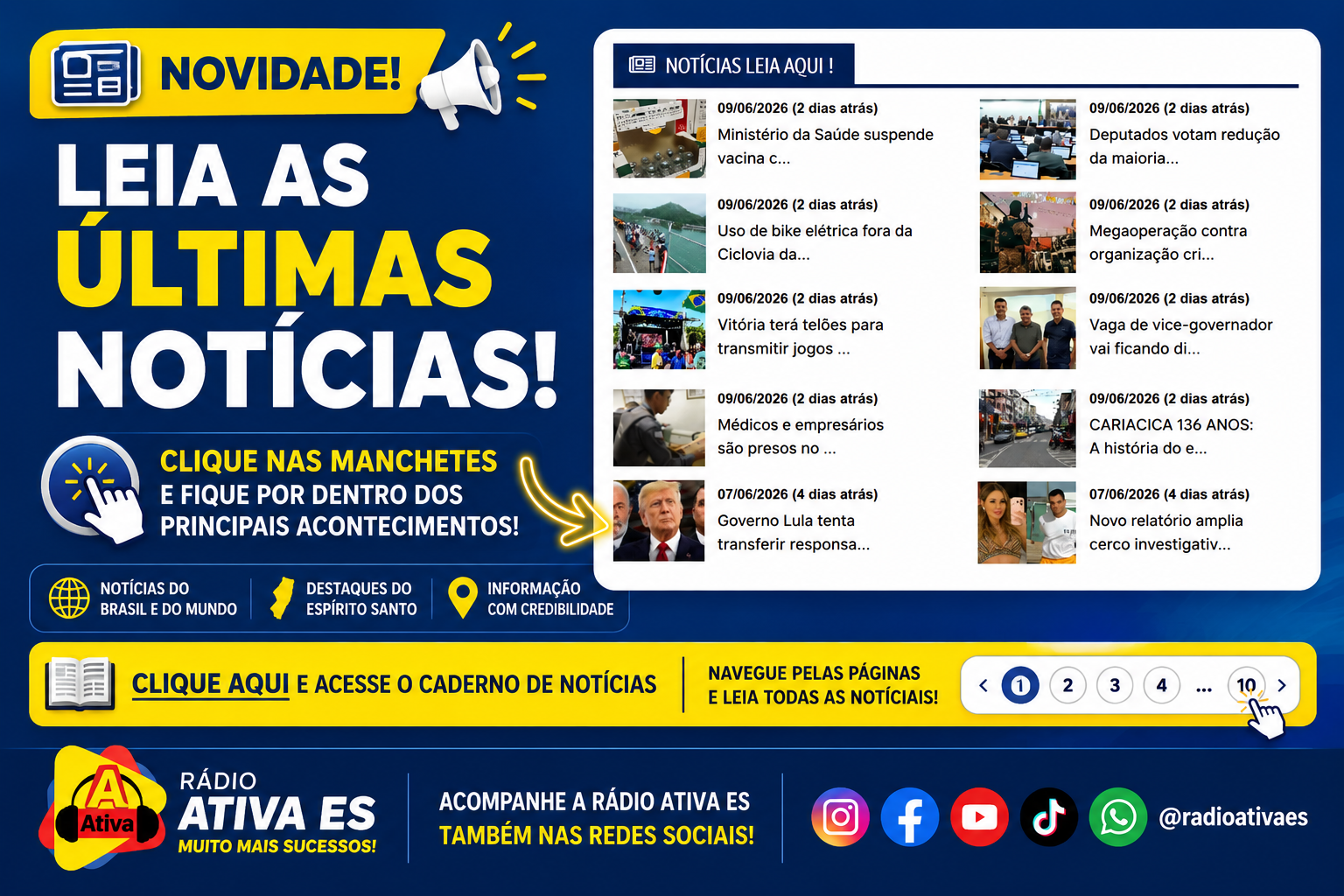 Leia tudo aqui - caderno de notícias